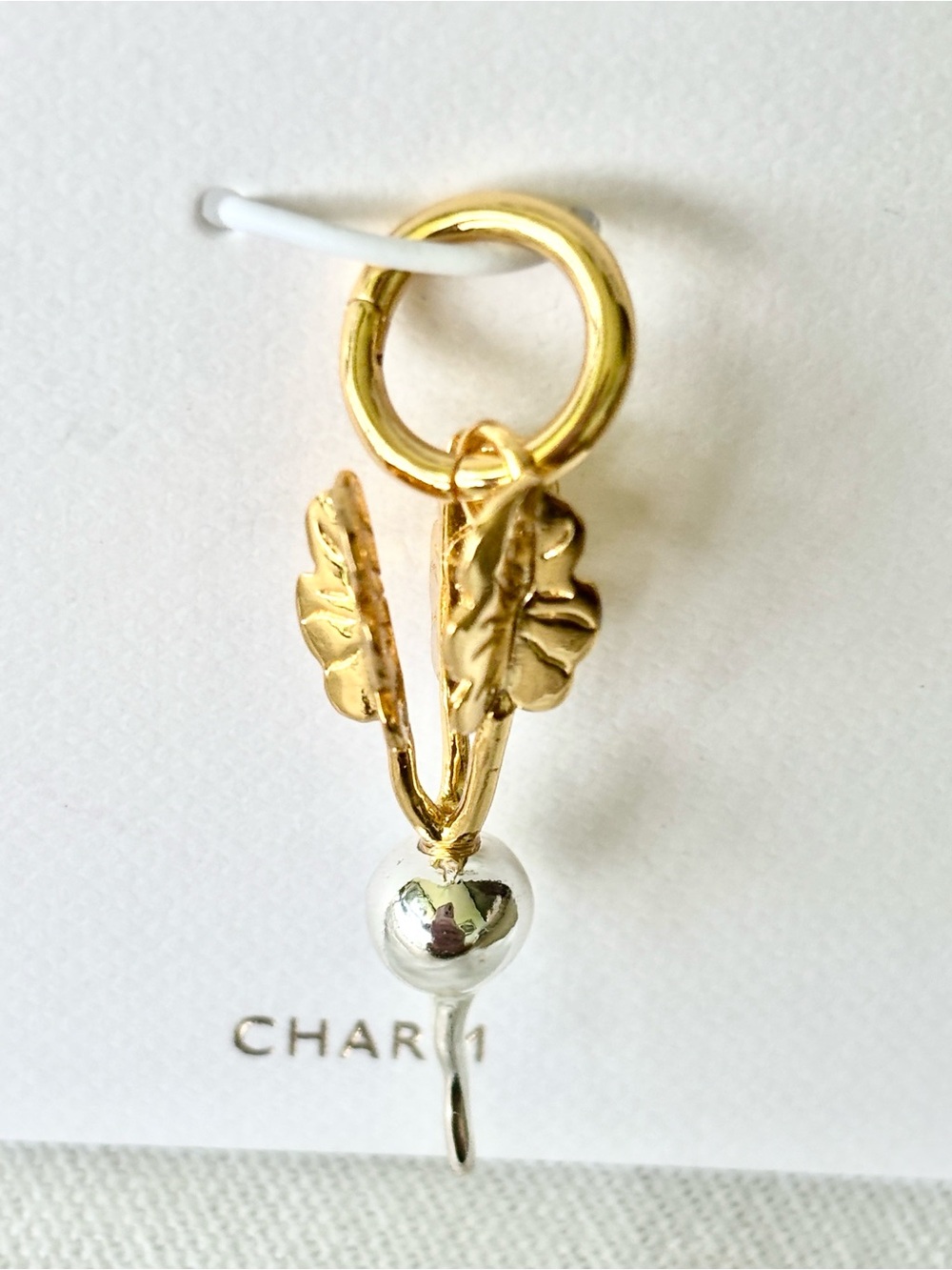 NWT Madewell Charm - Gold & Silver Radish Charm - Picture 4 of 13